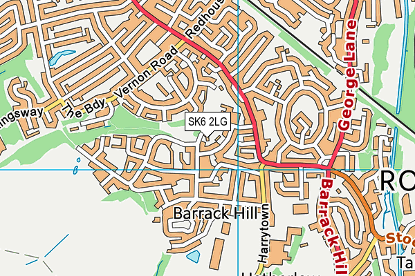 SK6 2LG map - OS VectorMap District (Ordnance Survey) SK6 2LG map - OS VectorMap District (Ordnance Survey)