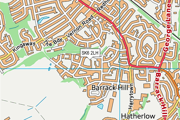 SK6 2LH map - OS VectorMap District (Ordnance Survey) SK6 2LH map - OS VectorMap District (Ordnance Survey)