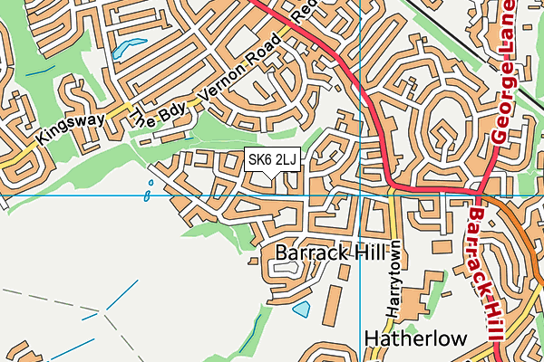 SK6 2LJ map - OS VectorMap District (Ordnance Survey) SK6 2LJ map - OS VectorMap District (Ordnance Survey)