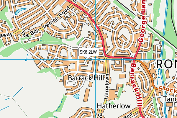 SK6 2LW map - OS VectorMap District (Ordnance Survey) SK6 2LW map - OS VectorMap District (Ordnance Survey)