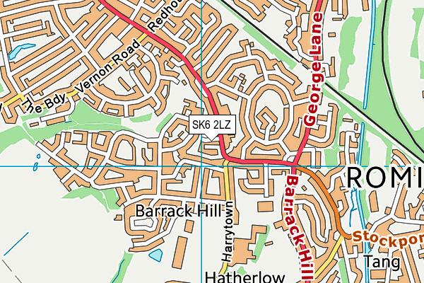 SK6 2LZ map - OS VectorMap District (Ordnance Survey) SK6 2LZ map - OS VectorMap District (Ordnance Survey)