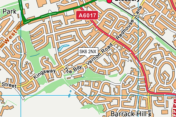 SK6 2NX map - OS VectorMap District (Ordnance Survey) SK6 2NX map - OS VectorMap District (Ordnance Survey)