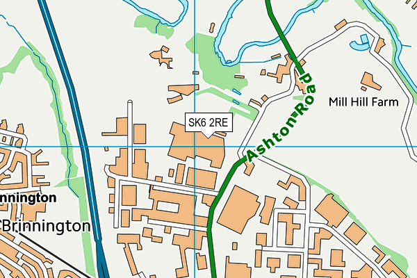SK6 2RE map - OS VectorMap District (Ordnance Survey) SK6 2RE map - OS VectorMap District (Ordnance Survey)