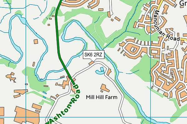 SK6 2RZ map - OS VectorMap District (Ordnance Survey) SK6 2RZ map - OS VectorMap District (Ordnance Survey)