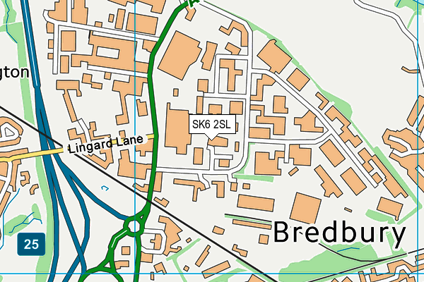 SK6 2SL map - OS VectorMap District (Ordnance Survey) SK6 2SL map - OS VectorMap District (Ordnance Survey)