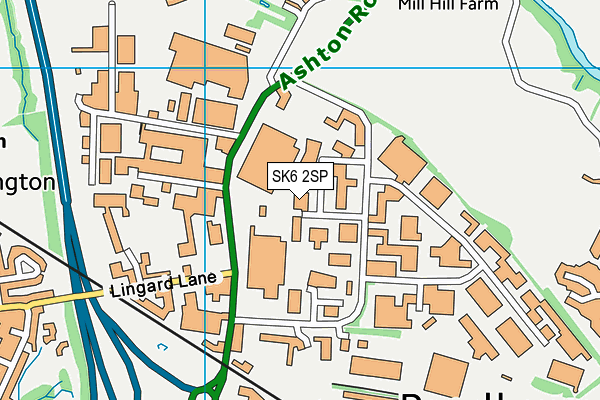 SK6 2SP map - OS VectorMap District (Ordnance Survey) SK6 2SP map - OS VectorMap District (Ordnance Survey)