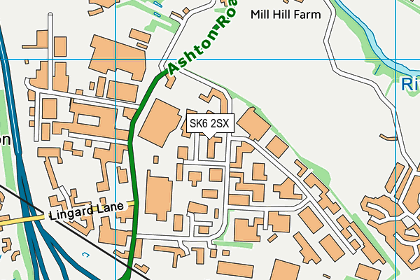 SK6 2SX map - OS VectorMap District (Ordnance Survey) SK6 2SX map - OS VectorMap District (Ordnance Survey)
