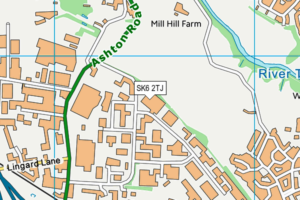 SK6 2TJ map - OS VectorMap District (Ordnance Survey)