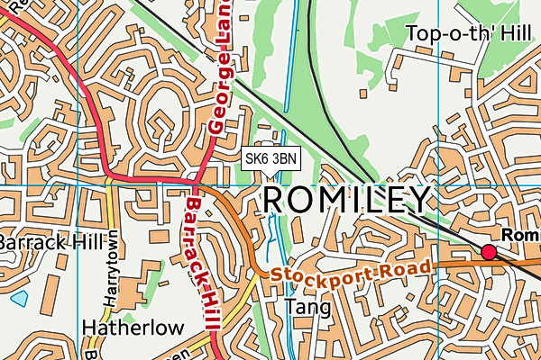SK6 3BN map - OS VectorMap District (Ordnance Survey) SK6 3BN map - OS VectorMap District (Ordnance Survey)