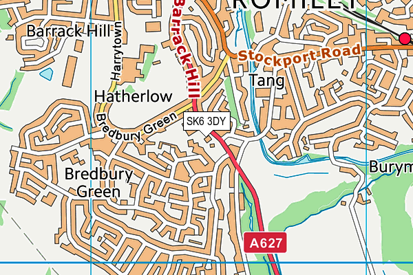 SK6 3DY map - OS VectorMap District (Ordnance Survey) SK6 3DY map - OS VectorMap District (Ordnance Survey)