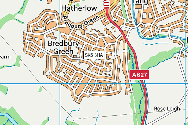 SK6 3HA map - OS VectorMap District (Ordnance Survey) SK6 3HA map - OS VectorMap District (Ordnance Survey)