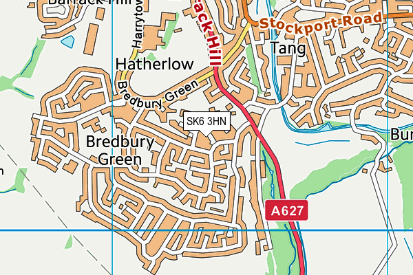 SK6 3HN map - OS VectorMap District (Ordnance Survey)