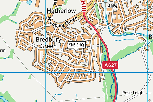 SK6 3HQ map - OS VectorMap District (Ordnance Survey) SK6 3HQ map - OS VectorMap District (Ordnance Survey)