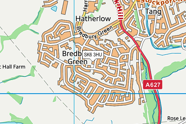 SK6 3HU map - OS VectorMap District (Ordnance Survey)