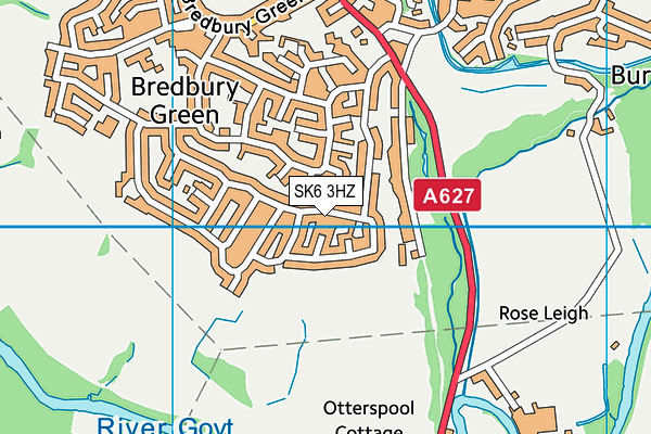 SK6 3HZ map - OS VectorMap District (Ordnance Survey) SK6 3HZ map - OS VectorMap District (Ordnance Survey)