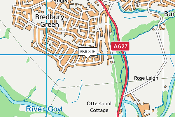 SK6 3JE map - OS VectorMap District (Ordnance Survey) SK6 3JE map - OS VectorMap District (Ordnance Survey)