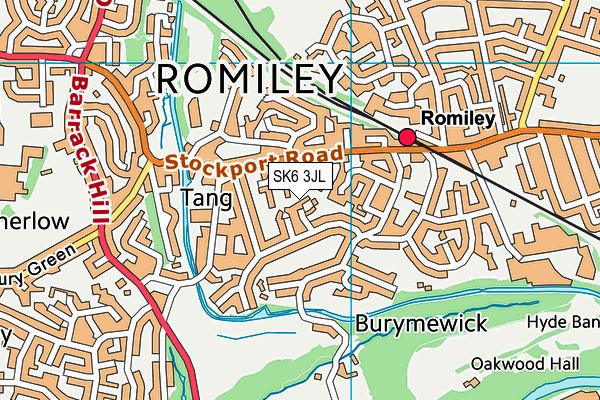 SK6 3JL map - OS VectorMap District (Ordnance Survey)
