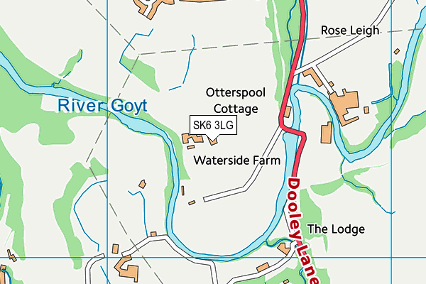 SK6 3LG map - OS VectorMap District (Ordnance Survey) SK6 3LG map - OS VectorMap District (Ordnance Survey)
