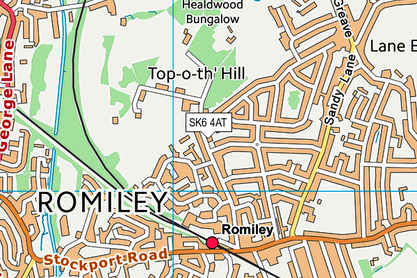 SK6 4AT map - OS VectorMap District (Ordnance Survey) SK6 4AT map - OS VectorMap District (Ordnance Survey)