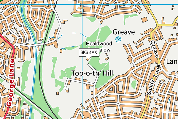 SK6 4AX map - OS VectorMap District (Ordnance Survey) SK6 4AX map - OS VectorMap District (Ordnance Survey)
