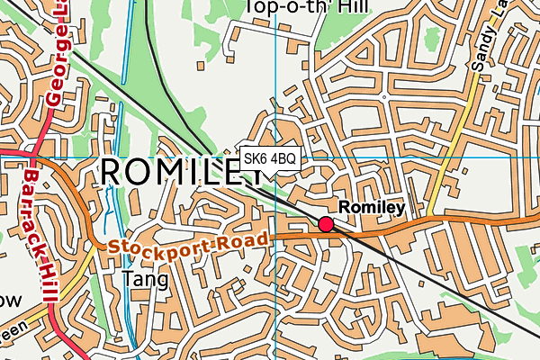SK6 4BQ map - OS VectorMap District (Ordnance Survey)