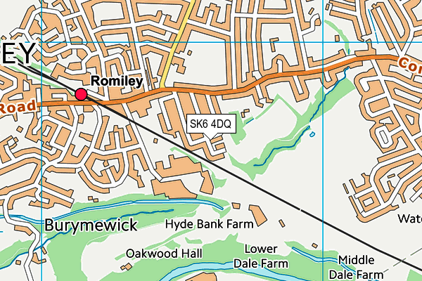 SK6 4DQ map - OS VectorMap District (Ordnance Survey) SK6 4DQ map - OS VectorMap District (Ordnance Survey)