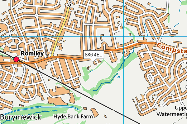 SK6 4EL map - OS VectorMap District (Ordnance Survey) SK6 4EL map - OS VectorMap District (Ordnance Survey)