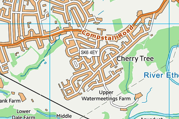 SK6 4EY map - OS VectorMap District (Ordnance Survey) SK6 4EY map - OS VectorMap District (Ordnance Survey)