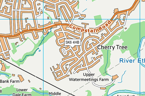 SK6 4HB map - OS VectorMap District (Ordnance Survey) SK6 4HB map - OS VectorMap District (Ordnance Survey)