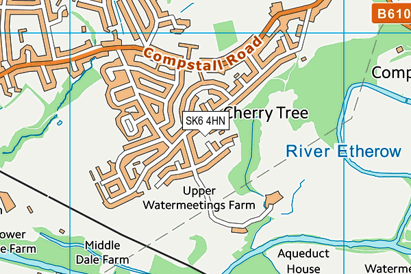 SK6 4HN map - OS VectorMap District (Ordnance Survey) SK6 4HN map - OS VectorMap District (Ordnance Survey)