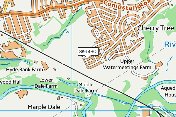 SK6 4HQ map - OS VectorMap District (Ordnance Survey) SK6 4HQ map - OS VectorMap District (Ordnance Survey)