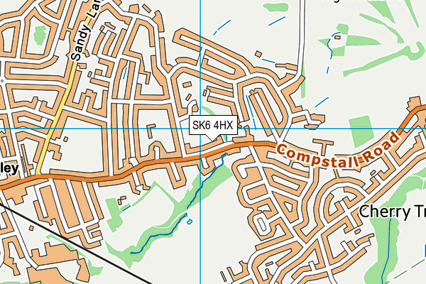 SK6 4HX map - OS VectorMap District (Ordnance Survey) SK6 4HX map - OS VectorMap District (Ordnance Survey)