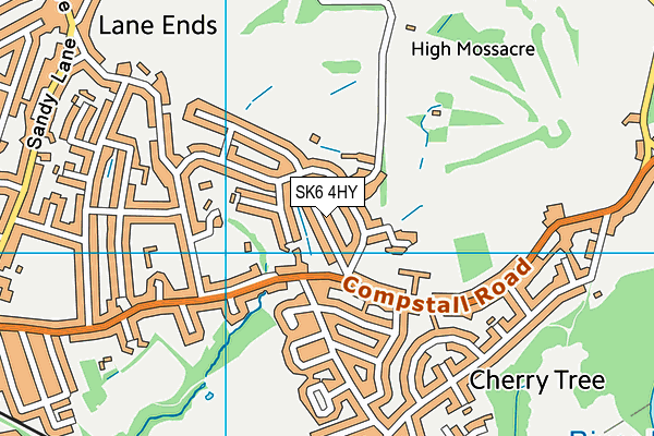 SK6 4HY map - OS VectorMap District (Ordnance Survey)