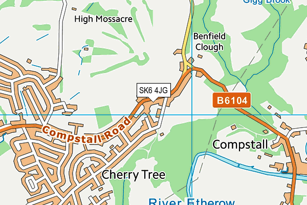 SK6 4JG map - OS VectorMap District (Ordnance Survey) SK6 4JG map - OS VectorMap District (Ordnance Survey)