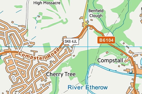 SK6 4JL map - OS VectorMap District (Ordnance Survey)