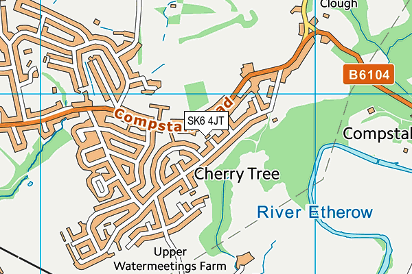 SK6 4JT map - OS VectorMap District (Ordnance Survey)