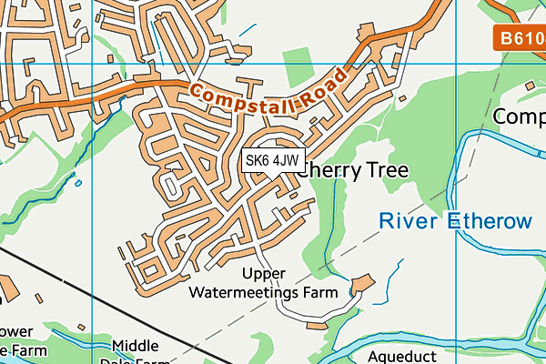 SK6 4JW map - OS VectorMap District (Ordnance Survey) SK6 4JW map - OS VectorMap District (Ordnance Survey)