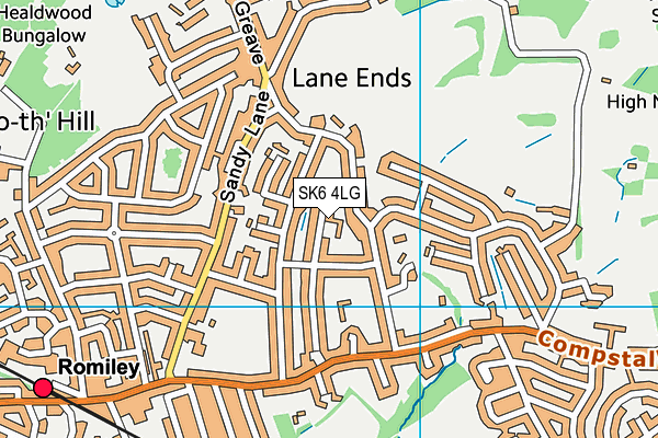 SK6 4LG map - OS VectorMap District (Ordnance Survey)