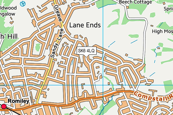 SK6 4LQ map - OS VectorMap District (Ordnance Survey) SK6 4LQ map - OS VectorMap District (Ordnance Survey)