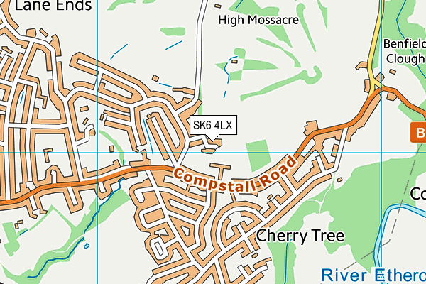 SK6 4LX map - OS VectorMap District (Ordnance Survey)