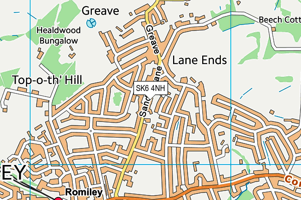 SK6 4NH map - OS VectorMap District (Ordnance Survey) SK6 4NH map - OS VectorMap District (Ordnance Survey)