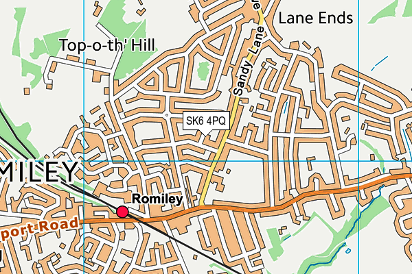 SK6 4PQ map - OS VectorMap District (Ordnance Survey)