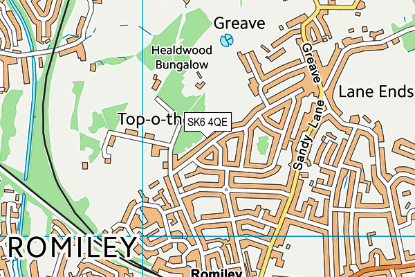 SK6 4QE map - OS VectorMap District (Ordnance Survey)