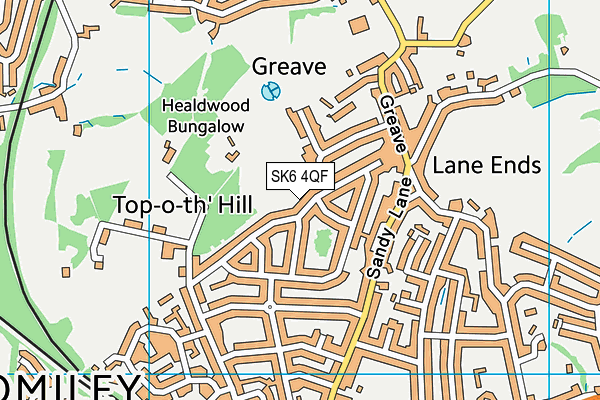 SK6 4QF map - OS VectorMap District (Ordnance Survey)