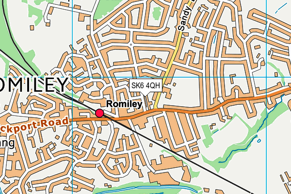 SK6 4QH map - OS VectorMap District (Ordnance Survey)