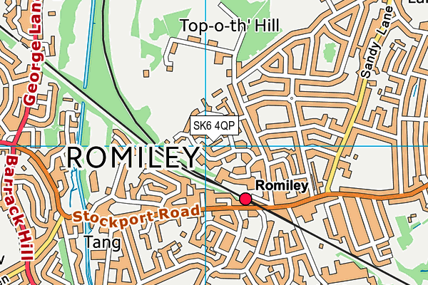 SK6 4QP map - OS VectorMap District (Ordnance Survey)