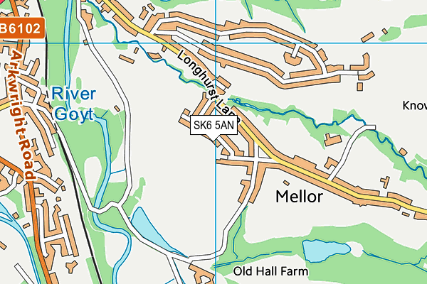 SK6 5AN map - OS VectorMap District (Ordnance Survey)