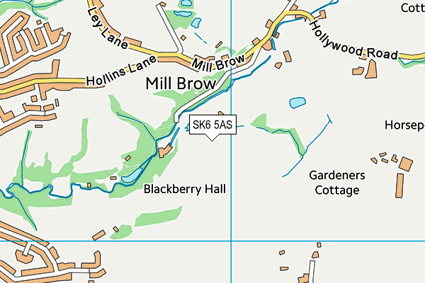 SK6 5AS map - OS VectorMap District (Ordnance Survey)