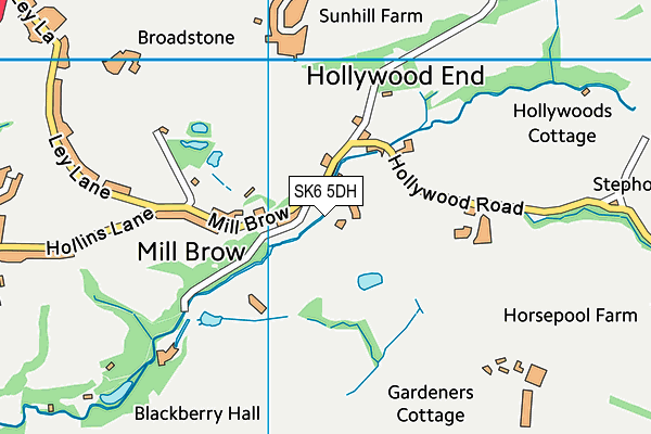 SK6 5DH map - OS VectorMap District (Ordnance Survey)