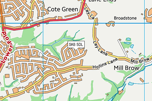 SK6 5DL map - OS VectorMap District (Ordnance Survey)